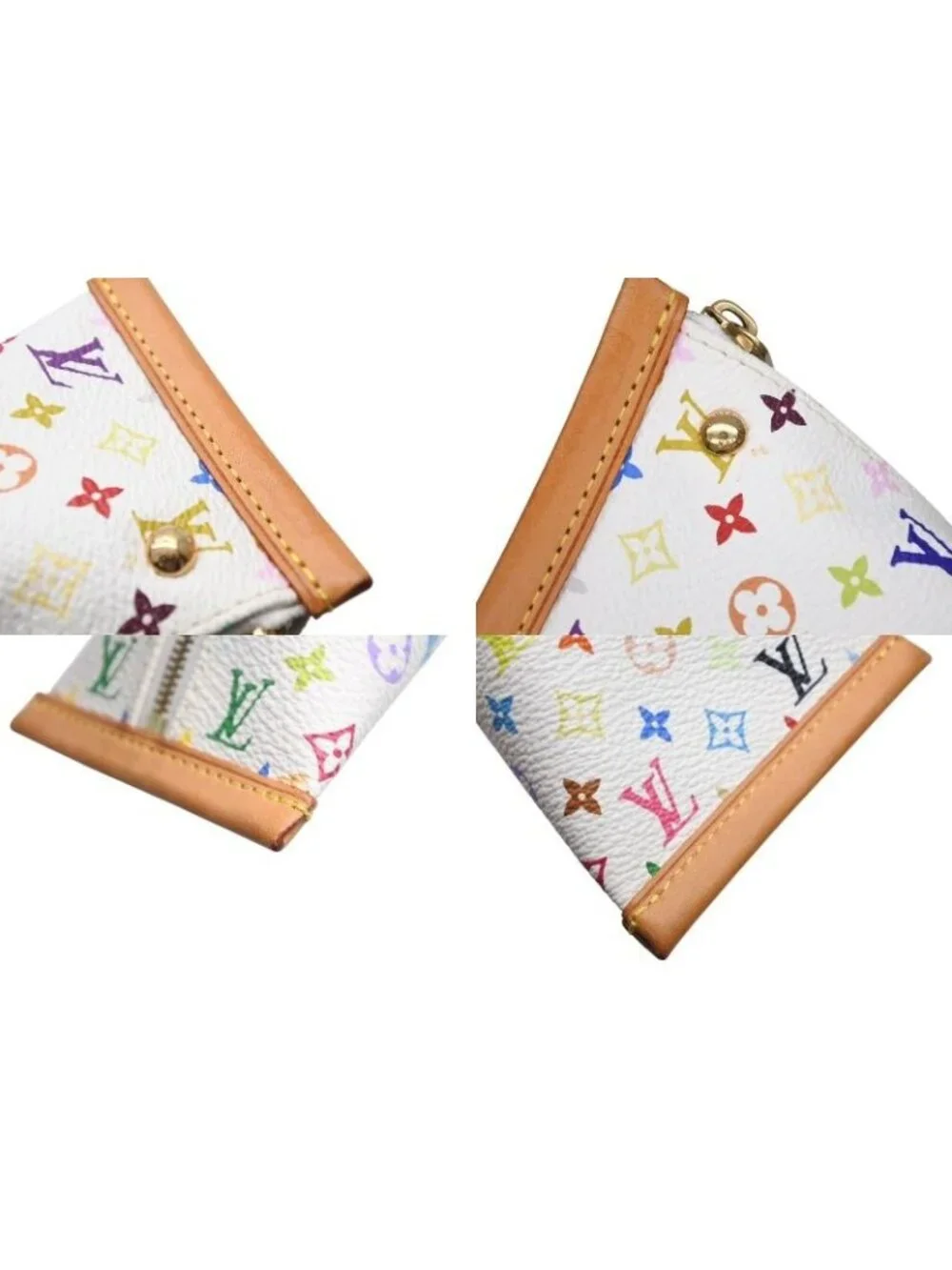 Louis Vuitton Coin Purse Berlingo Monogram Multicolor Gold